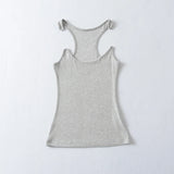 Women Ribbed Strap Tank Top