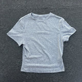 Women's Short Sleeve Yoga Crop Top – Soft Breathable Training Shirt