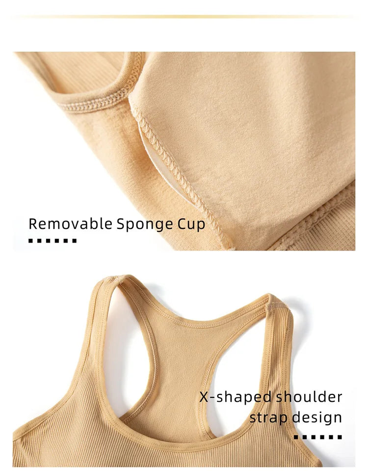 Women Seamless Yoga Bra Set