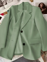 TrendyCore™ – Streetwear Office Blazer (Long Sleeve, Korean Fit, 2025 Vibe)