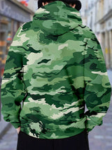 Plus Size Men’s Camouflage Hoodie