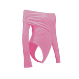 Black Backless Bodysuit Women – Knitted Corset