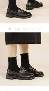 Luxury Platform Loafers with Metal Chain – 2025