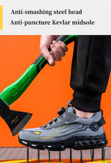 Women Safety Shoes Breathable Mesh Steel Toe Boots