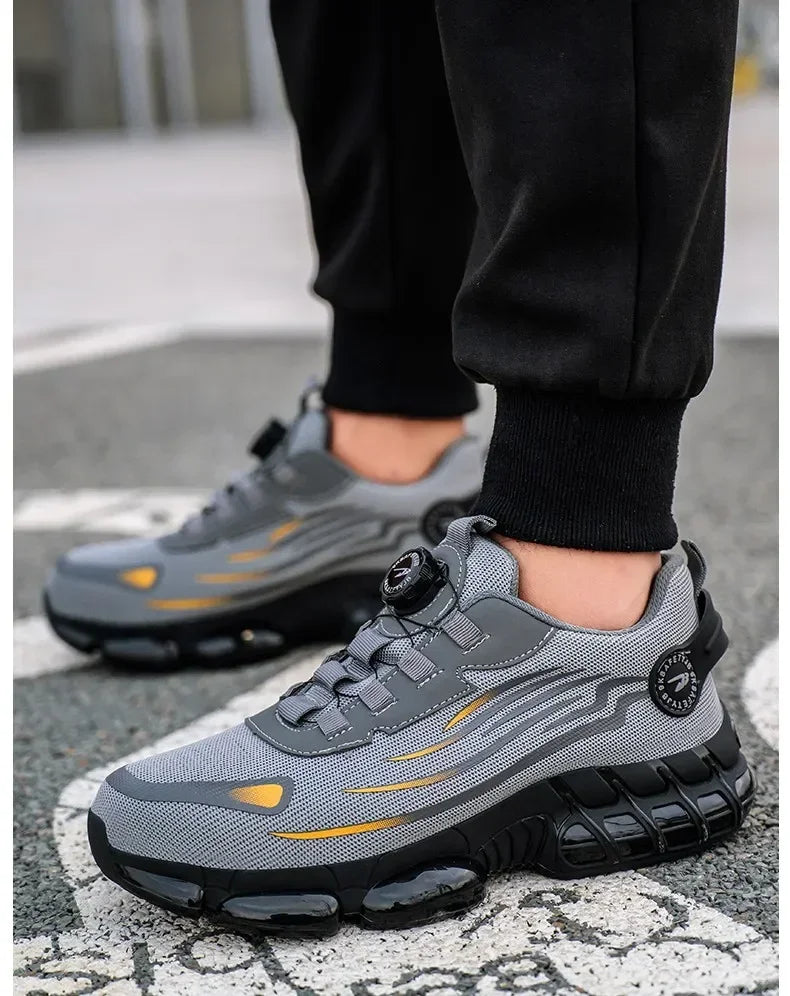 Women Safety Shoes White Lightweight Sneakers