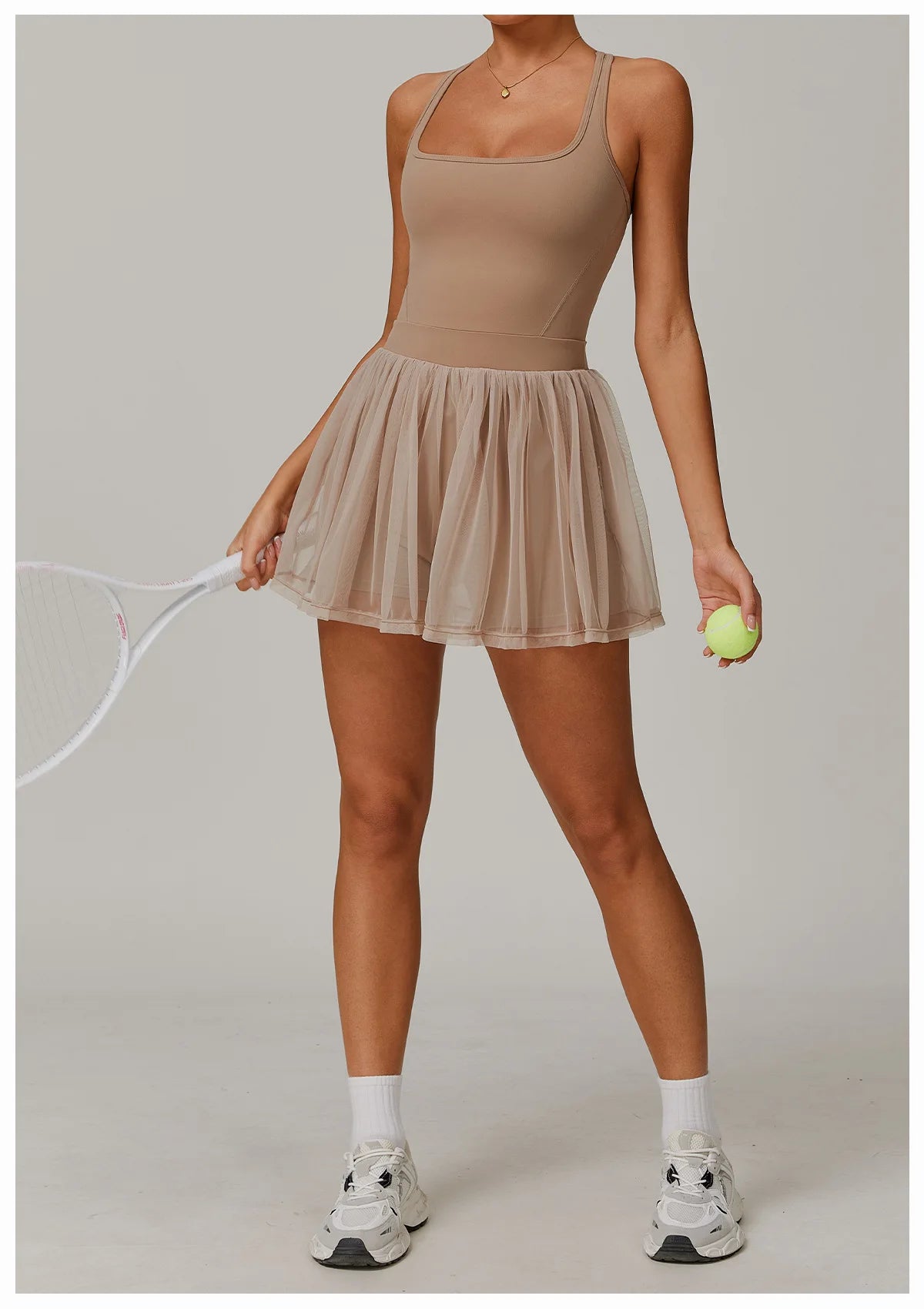 Women Mesh Breathable Tennis Skirt