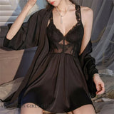 Women Lace Patchwork Sleepwear