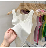 Women Ribbed Round Neck Tank