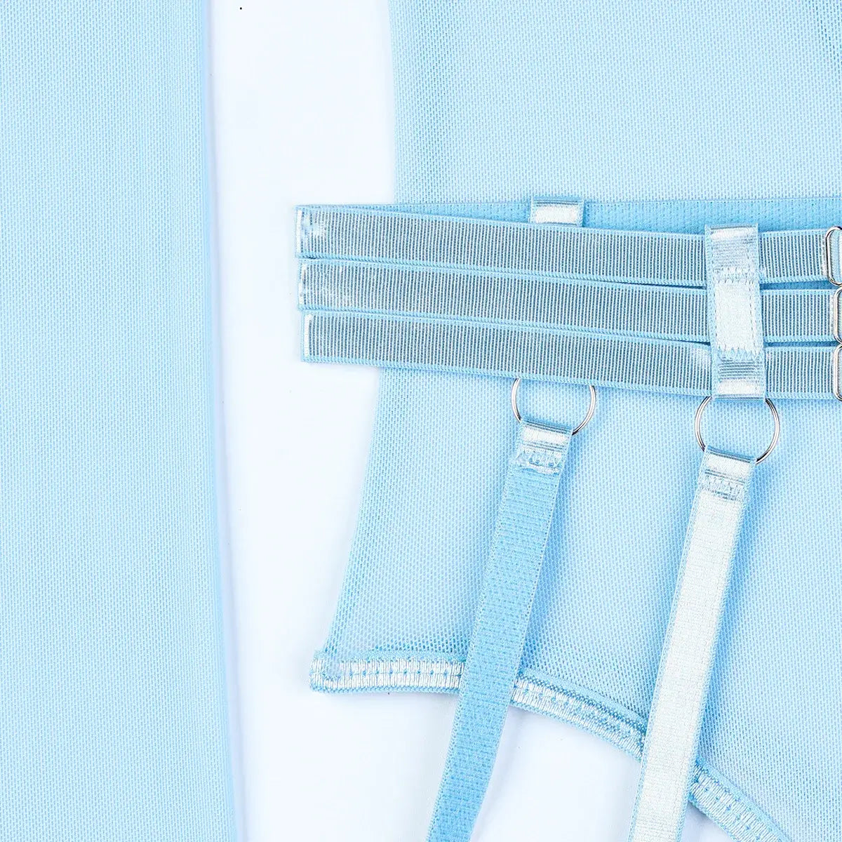 Women Mesh Splicing Suspender Jumpsuit