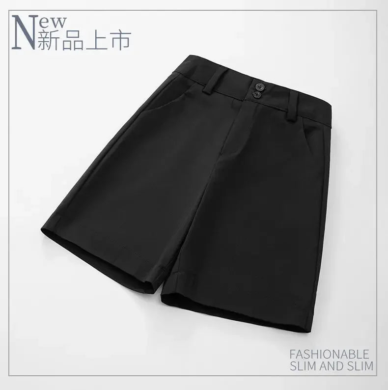 Women's High Waist Linen Shorts