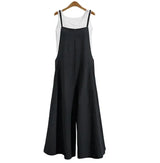 Women Cotton Wide Leg Jumpsuit