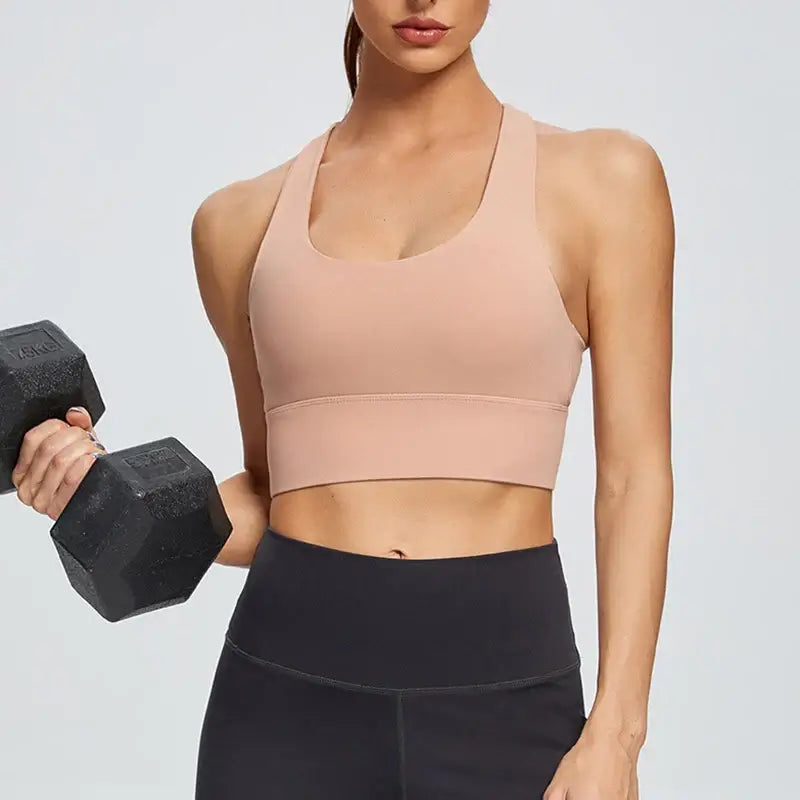 Women Cross Back Sports Bra Plus Size