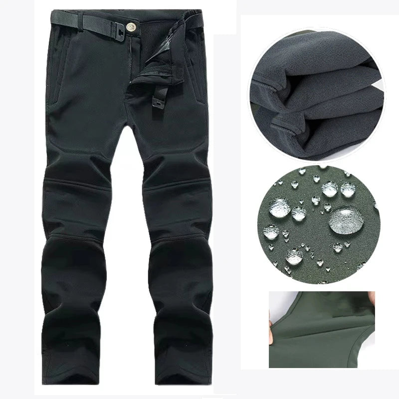 Men Softshell Fleece Waterproof Jacket