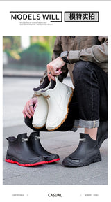 Men’s Short Non-Slip Casual Rubber Rain Boots