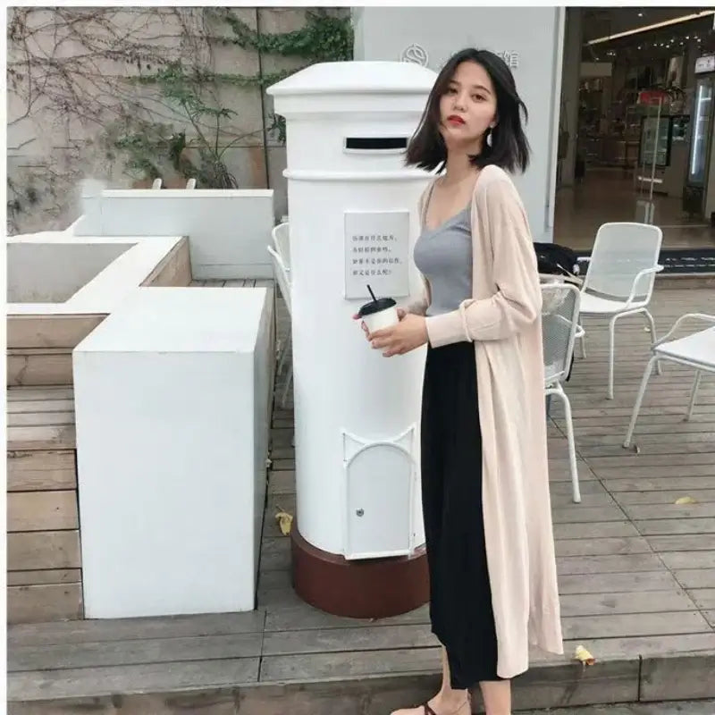 Women Plus Size Summer Knit Cardigan