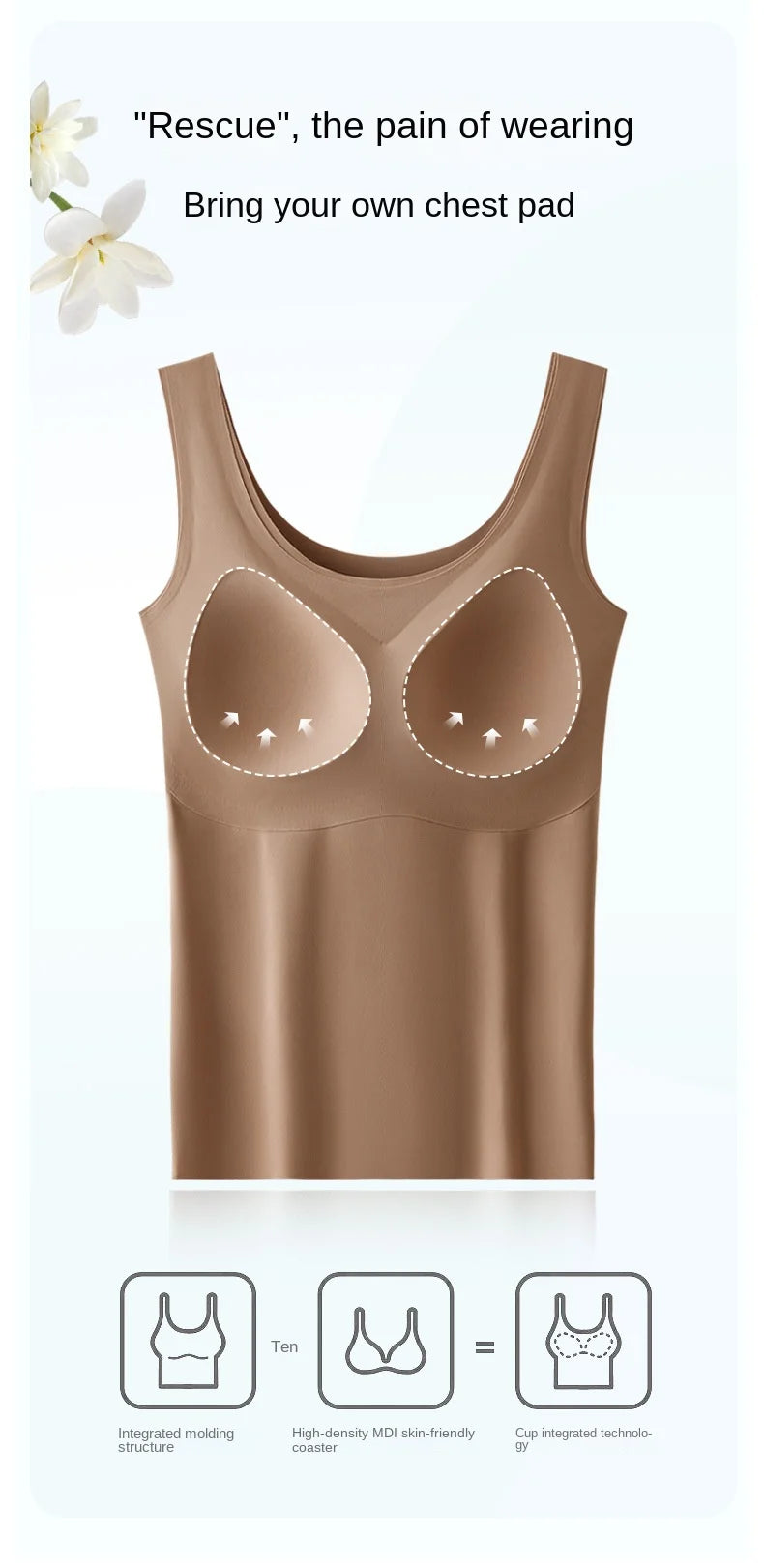 Women Seamless Padded Tank Top (2pcs)