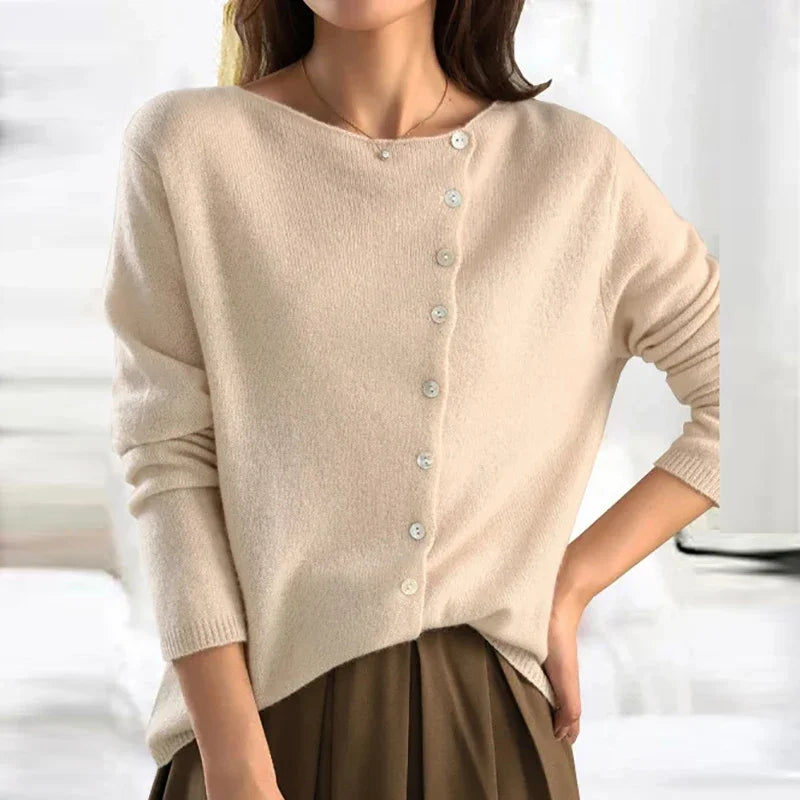 Women's Elegant Button Knit Cardigan