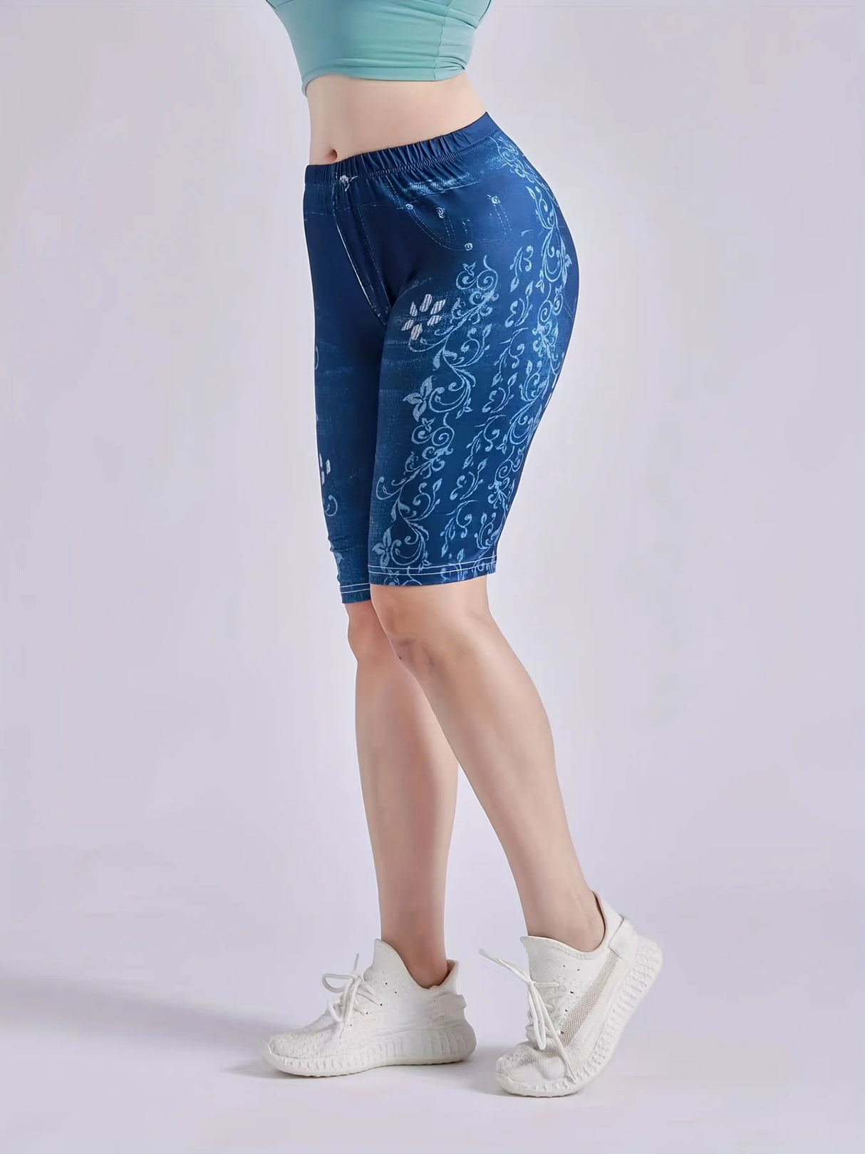 Women's 3-Piece Denim Style Shorts