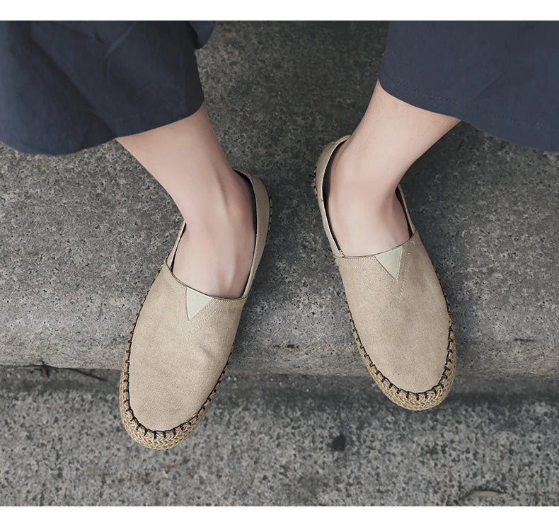 LinenStep™ Men’s Casual Linen Sneakers