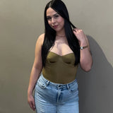 Satin Camisole Bodysuit Women – Backless Lingerie