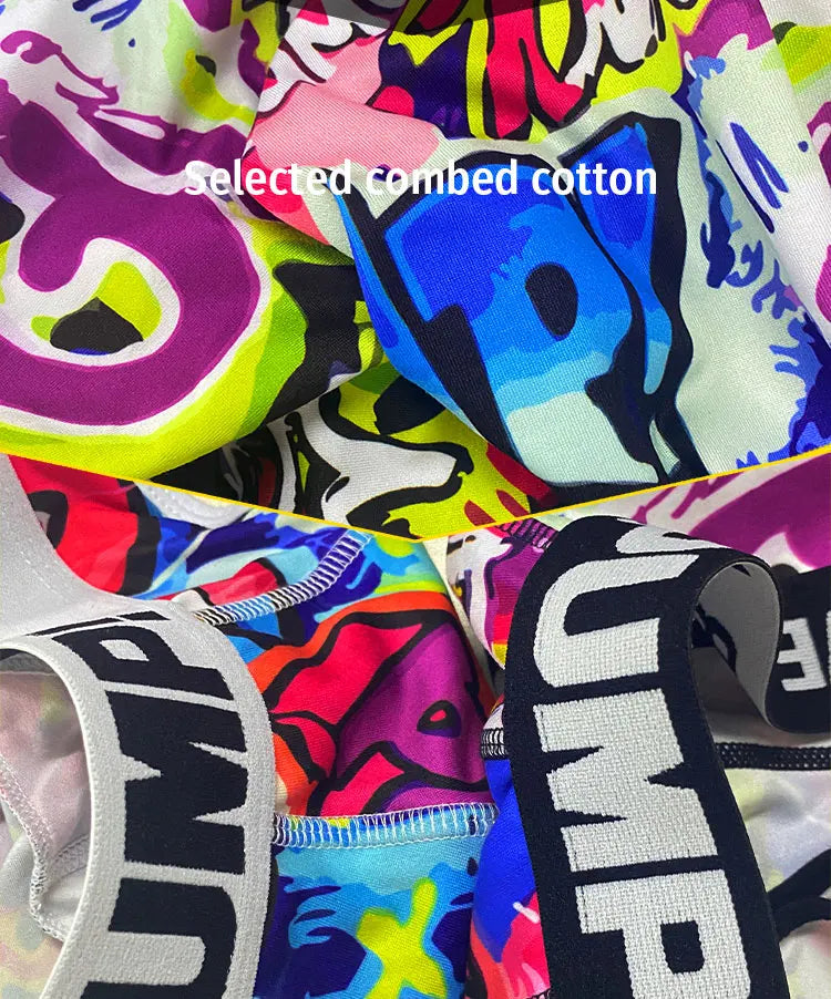 Men's Sexy Graffiti Briefs – Low Waist Jockstrap