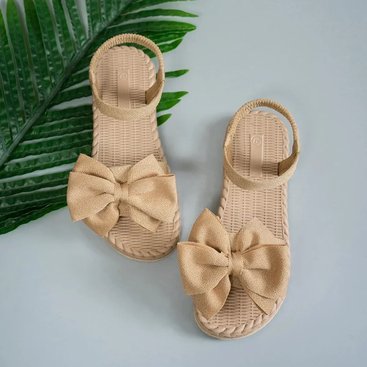 Women Platform Bow Tie Sandals Summer Slides
