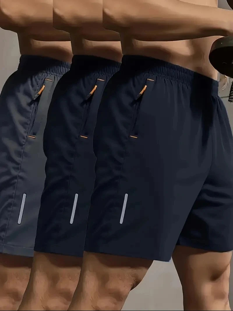 Summer Sports Shorts Men Plus Size Elastic Waist Breathable