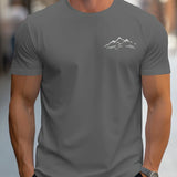 Men Mountain Print Tee