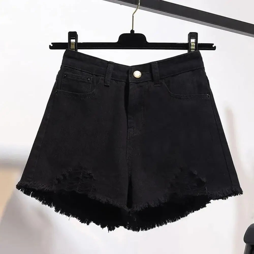 Summer Women's High Waist Cowboy Denim Shorts