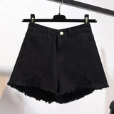 Summer Women's High Waist Cowboy Denim Shorts