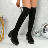 Women’s Winter Over-the-Knee Lace-Up Boots