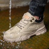 Men Steel Wire Safety Work Sneakers