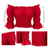 Medieval Pirate Peasant Blouse Costume Top