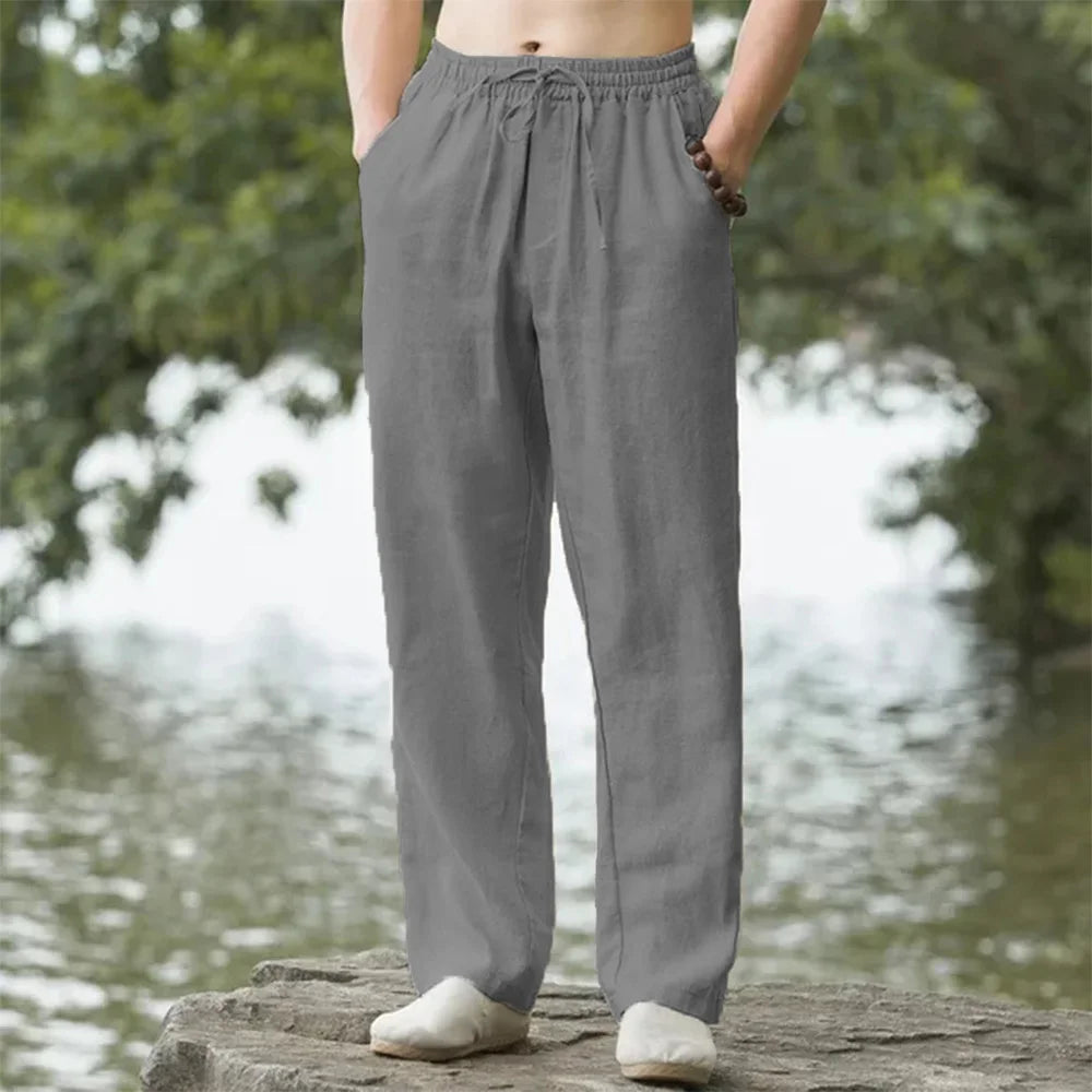 BeachFlow™ Men’s Linen Jogger Pants