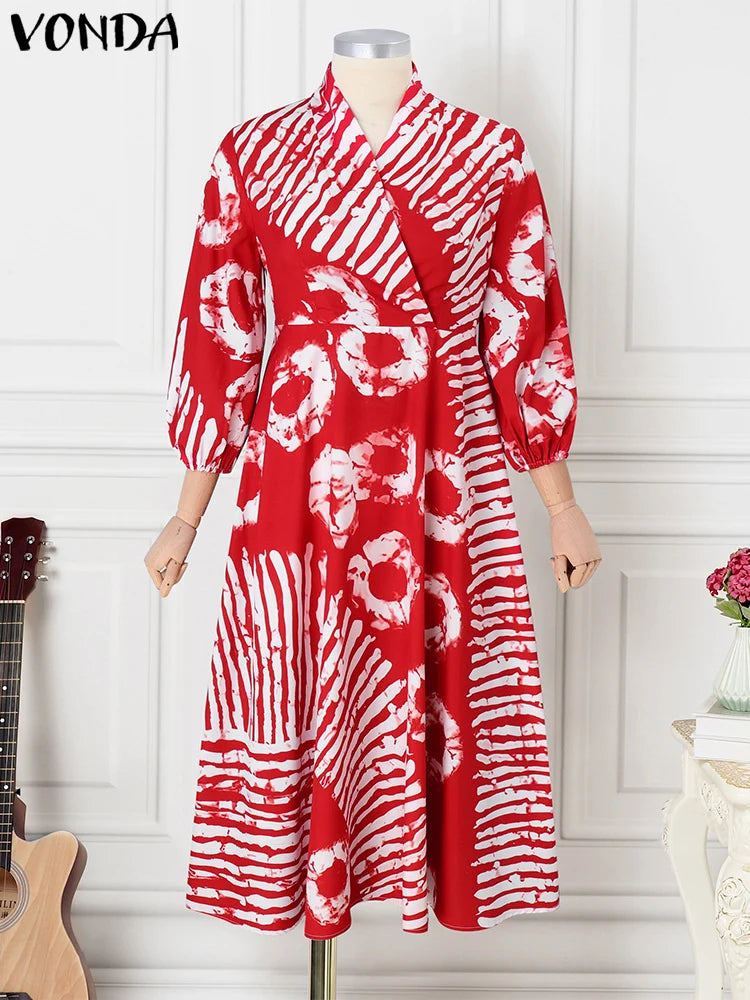 Women Printed Boho Maxi Dress