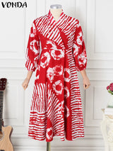 Women Printed Boho Maxi Dress
