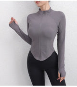 Women Textured Long Sleeve Running Jacket