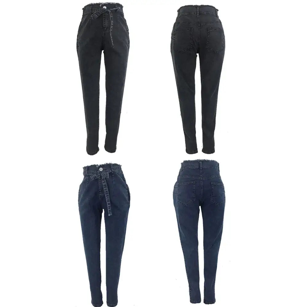 Women High Waist Skinny Stretch Jeans