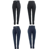 Women High Waist Skinny Stretch Jeans