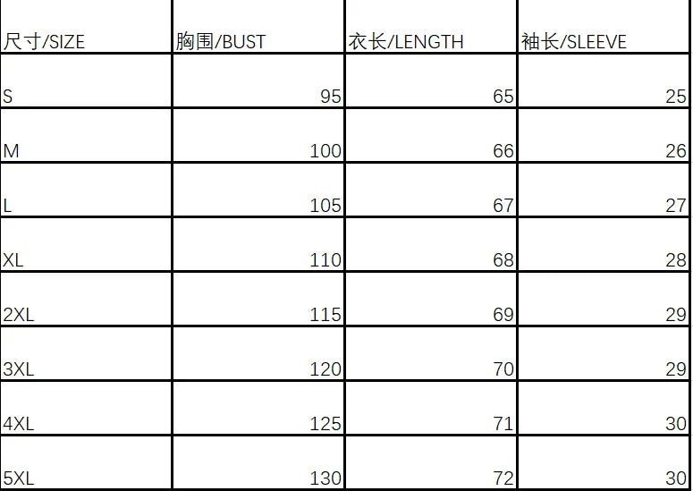 Size chart for LaceMood™ Casual Lace Shirt showing bust, length, and sleeve measurements for various sizes.