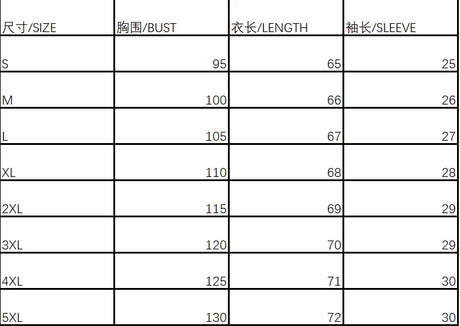 Size chart for LaceMood™ Casual Lace Shirt showing bust, length, and sleeve measurements for various sizes.