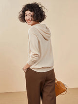 Women's 100% Cashmere Hooded Sweater