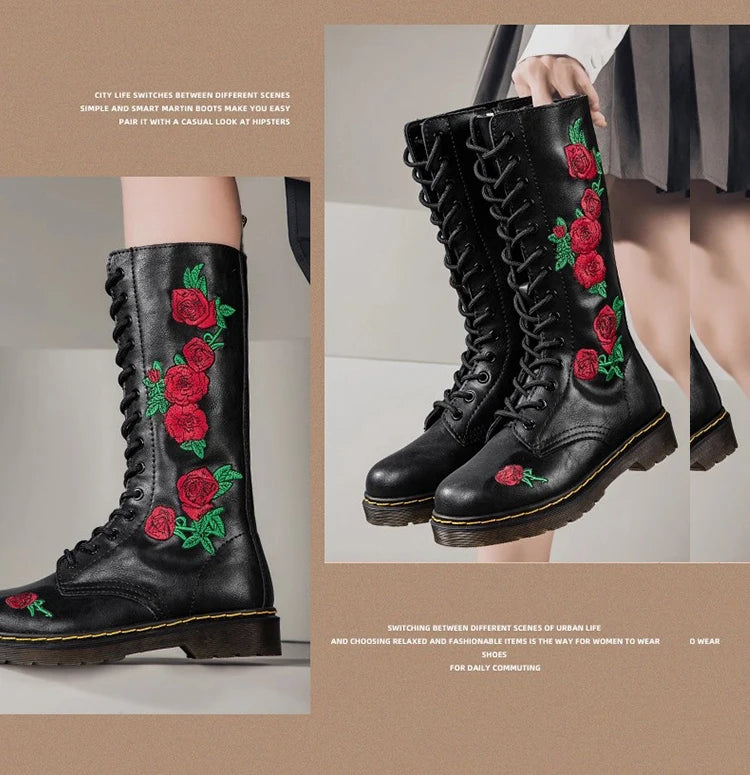 Women Mid Calf Boots Waterproof Warm Rain Shoes