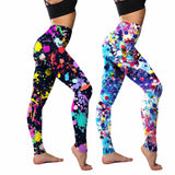 Women 2-Pack Colorful Print Leggings