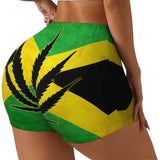 Women High Waist Skinny Shorts