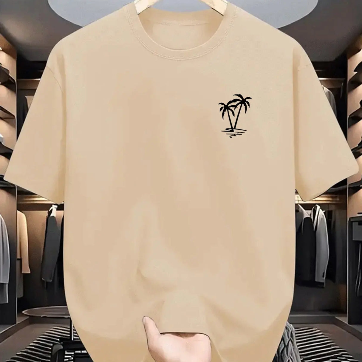 Men Coconut Print T-Shirt