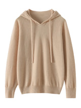 Women's 100% Cashmere Hooded Sweater