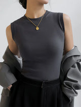 Colorful Round Neck Camisole Vest