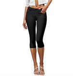 Women Cropped Color Capris