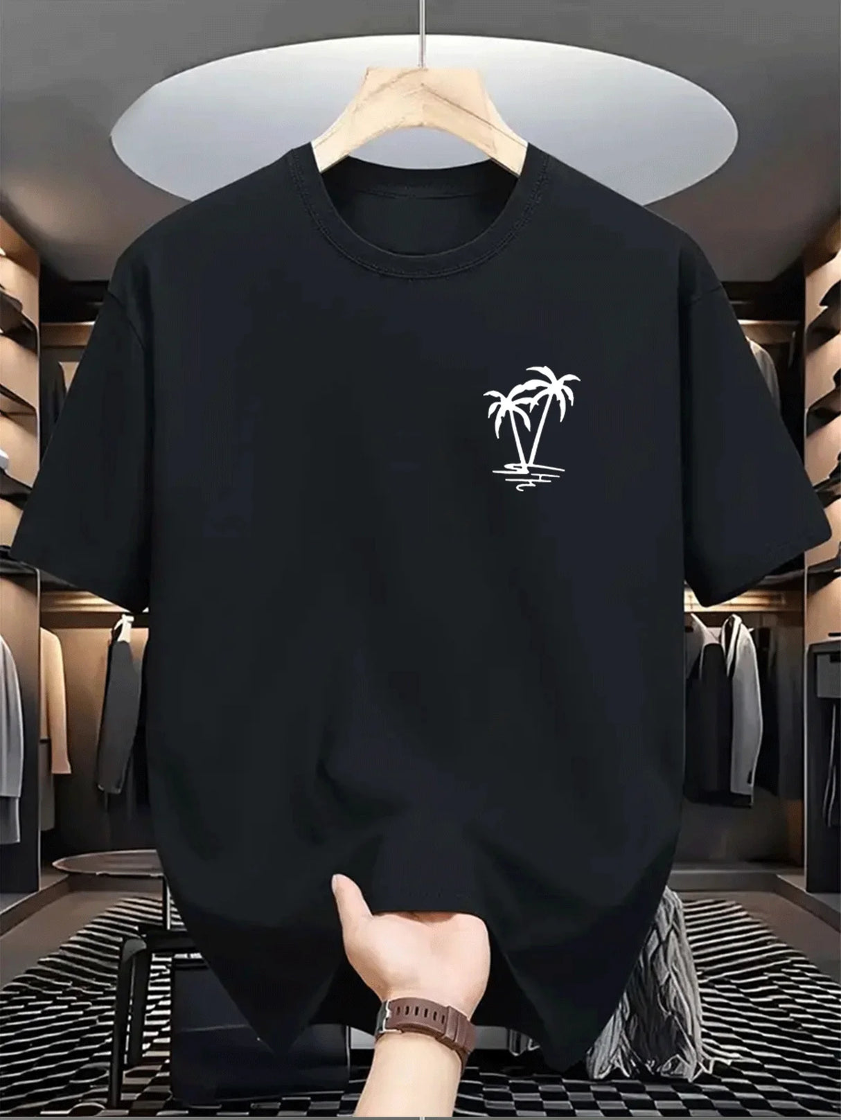 Men Coconut Print T-Shirt